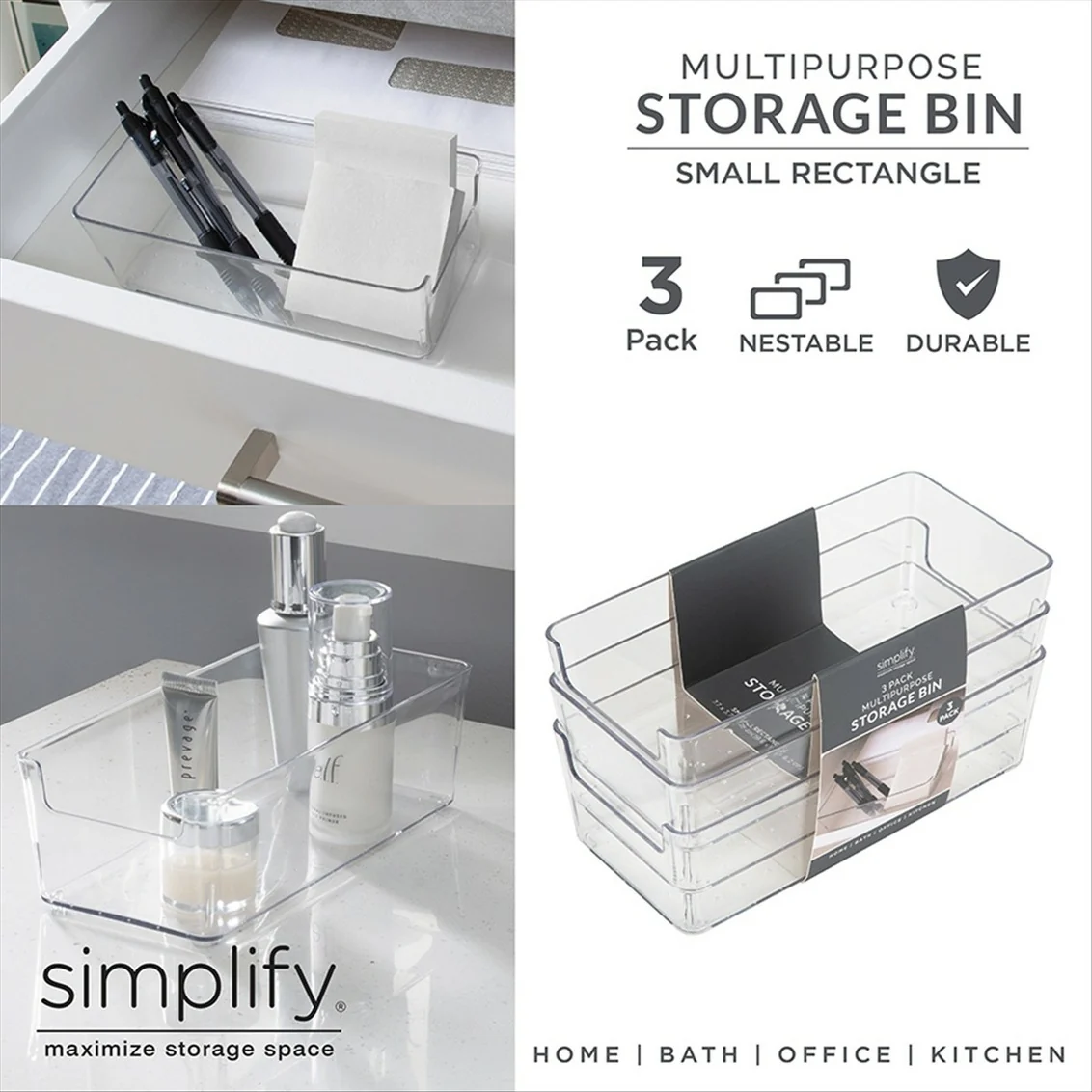 Fine Crafted DRAWER ORGANIZER 7.7X3.7X2.4 Effective