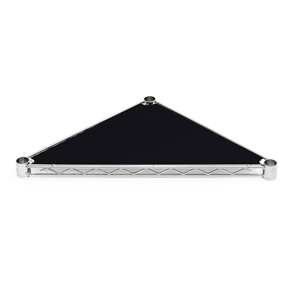High-Grade Triangle Black Poly Liners – 4-Pack Minimalist