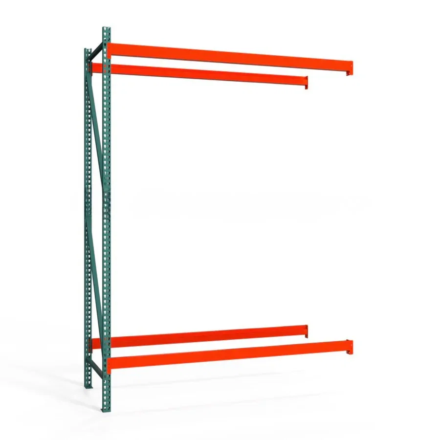 Fast 2-Tier Teardrop Pallet Rack Add-On Units – Standard Duty – 48 quot d x 144 quot h First-Class