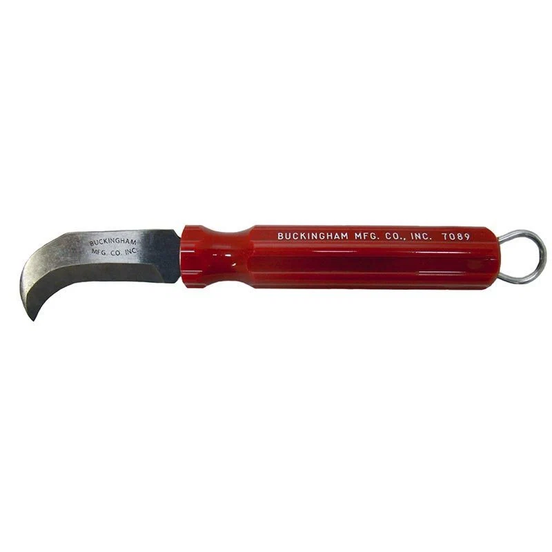 Casual Buckingham Skinning Knife with Red Handle 7089 Optimized