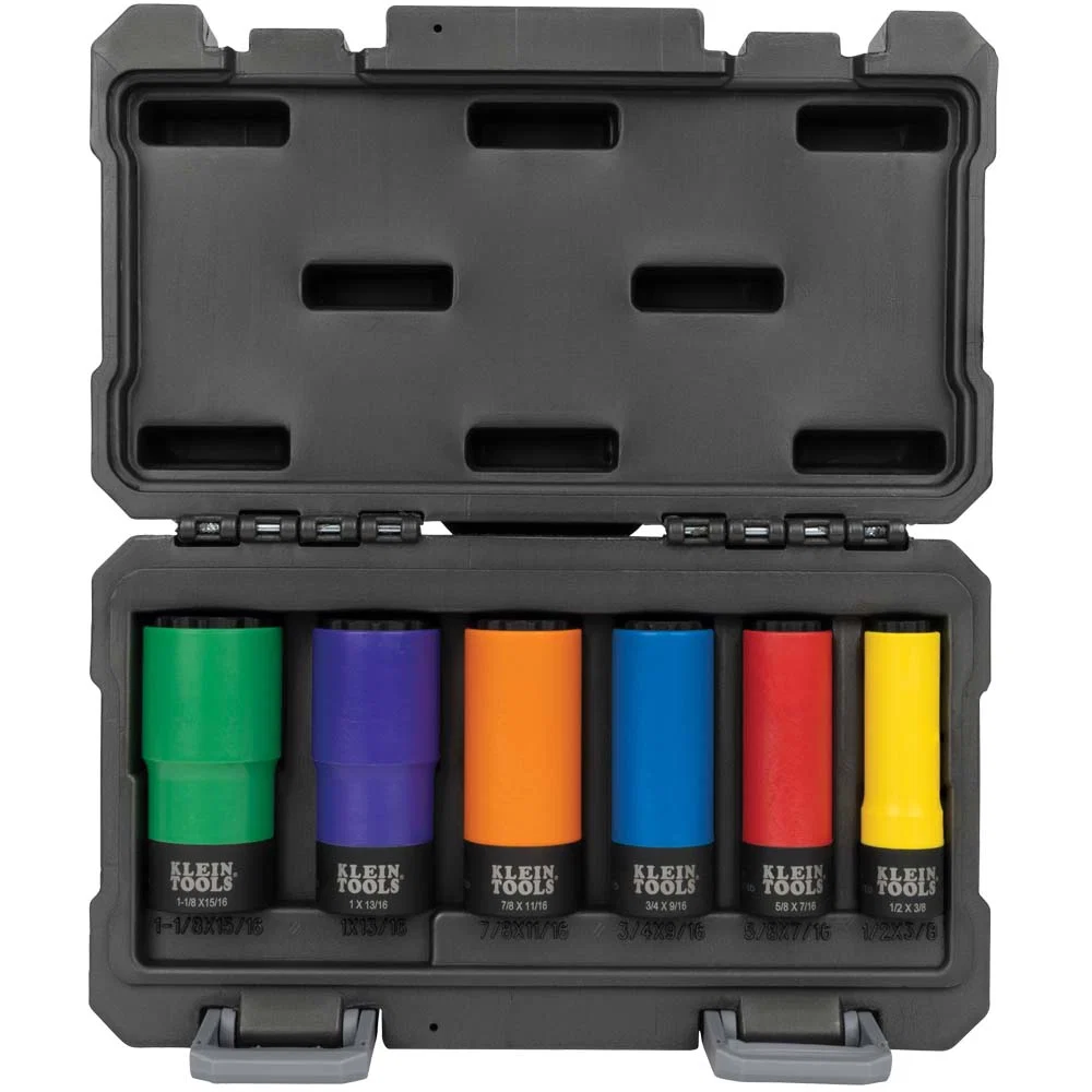 Genuine Klein 66033 Coated Socket Set 12-Point 6-Piece Effective
