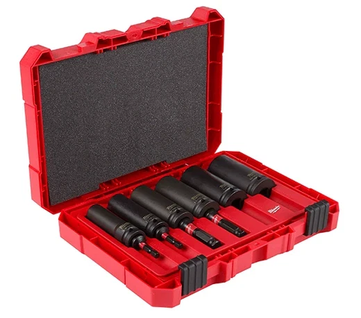 Secure Milwaukee 10PC SHOCKWAVE™ Impact Duty Lineman 39 s 2-in-1 12PT Socket Set 49-66-5125 Powerful