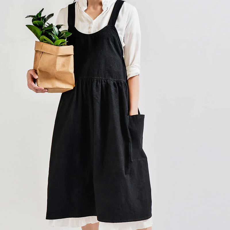 Superior Ownkoti Cross-back Apron Cooking Pockets Apron Classic
