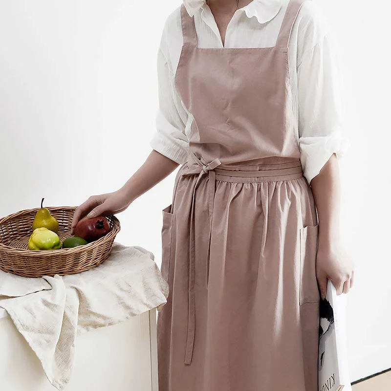 Genuine Ownkoti Cotton Apron Waterproof Apron With Pockets Superior