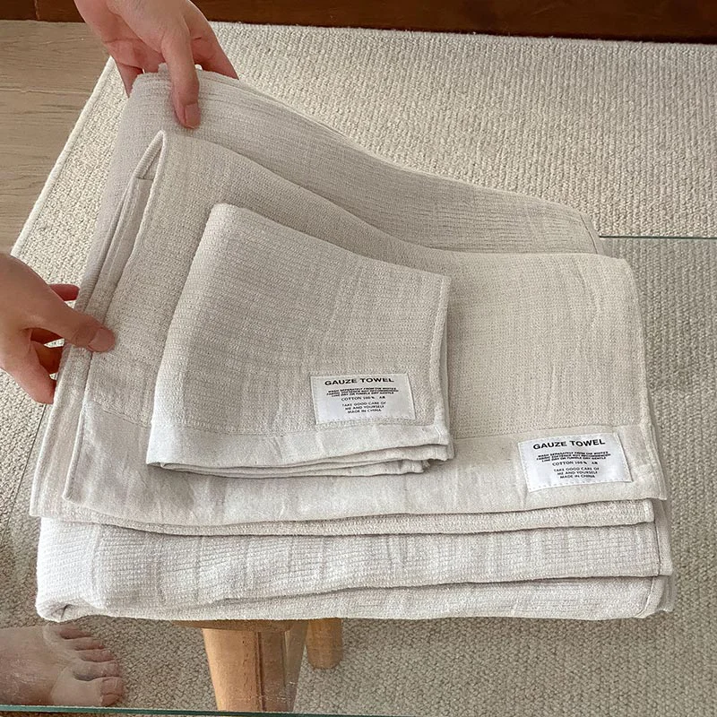 Healthy Ownkoti Solid Color Breathable Gauze Towel Sophisticated