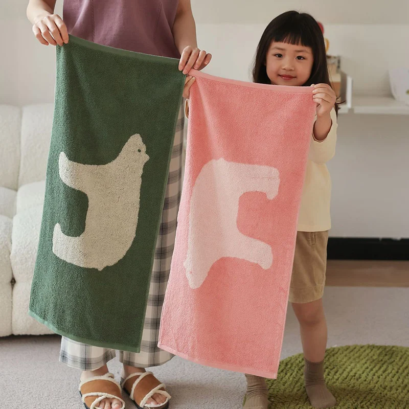 Fine Ownkoti Polar Bear Breathable Cotton Towel Easy-to-Use