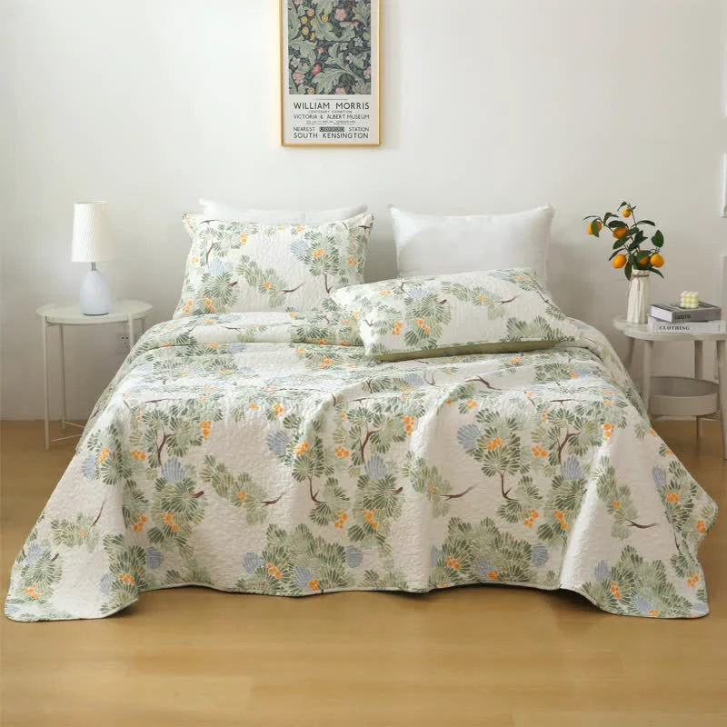 Sophisticated Ownkoti Pure Cotton Rustic Tree Quilted Bedding Healthy