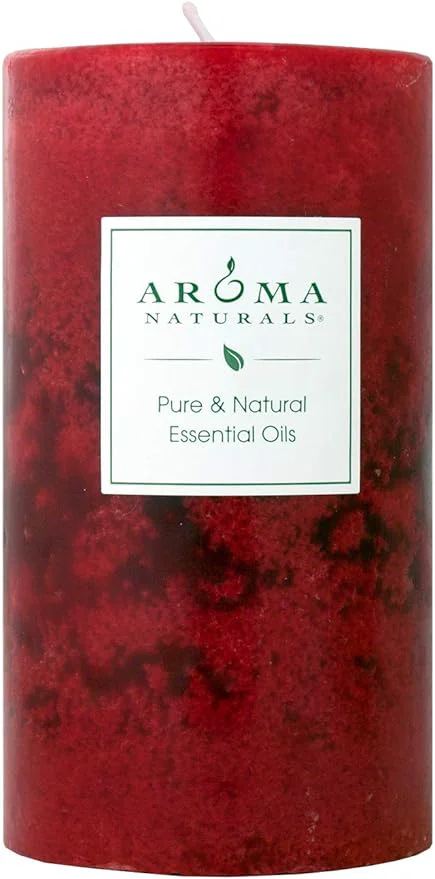 Versatile Aroma Naturals Holiday Orange Clove and Cinnamon Essential Oil Scented Pillar Verified
