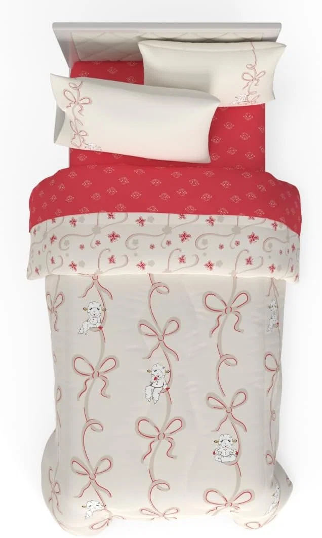 Powerful Lamb Chop Bedding Set Twin Size 5-Piece Super Soft Fluffy Reversible Comforter amp Sheet Set with Sham ly Licensed Product by Franco Collectibles Classic
