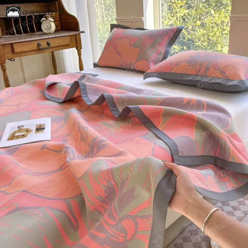 Durable Ownkoti Lightweight Pure Cotton Bright Floral Quilt Superior
