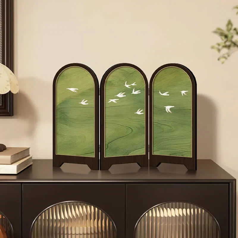 Functional Ownkoti Desktop Rural Style Foldable Screen Ornament Genuine