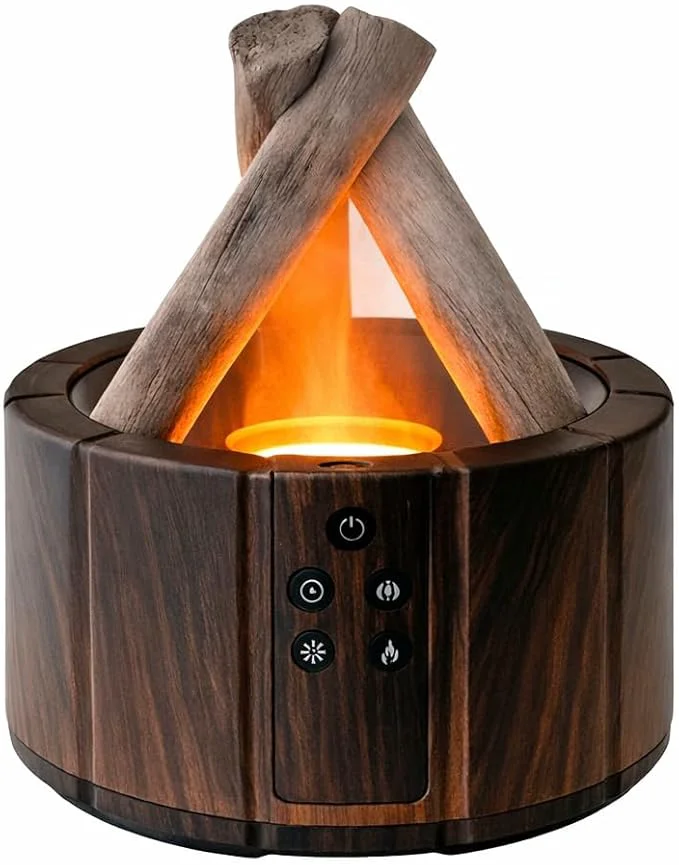 Top-Quality Campfire Flame Diffuser for Essential Oils 250ml Ultrasonic Cool Mist Practical