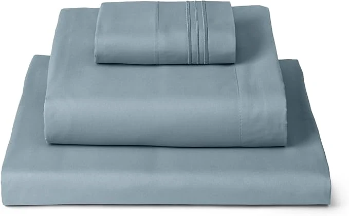 Official Mellanni Twin XL Sheets Set – 3 PC Iconic Collection Bedding – Hotel Luxury Extra Soft Cooling Bed Sheets – Wrinkle Fade Stain Resistant Twin Extra Long Spa Blue Reliable