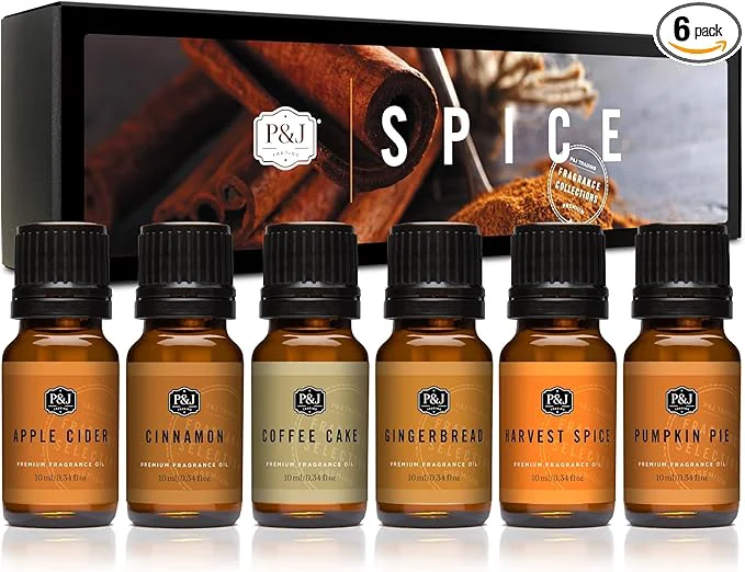 Exclusive P J Trading Fragrance Oils for Diffusers for Home Spice Set Fragrance Scents Natural