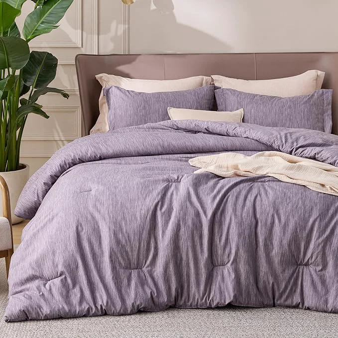 Stylish Bedsure Queen Comforter Set – Dark Red Comforter Queen Size Soft Bedding for All Seasons Cationic Dyed Bedding Set 3 Pieces 1 Comforter 90 quot x90 quot and 2 Pillow Shams 20 quot x26 quot 2 quot Healthy