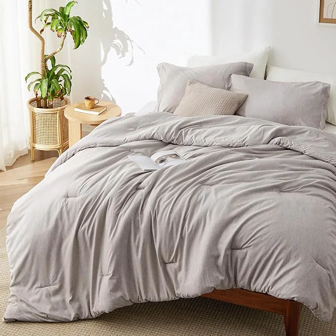 Artisan Bedsure King Size Comforter Set – Taupe Soft Bedding for All Seasons Cationic Dyed Bed Set 3 Pieces 1 King Size Comforter 104 quot x90 quot and 2 Pillow Shams 20 quot x36 quot 2 quot Specialty