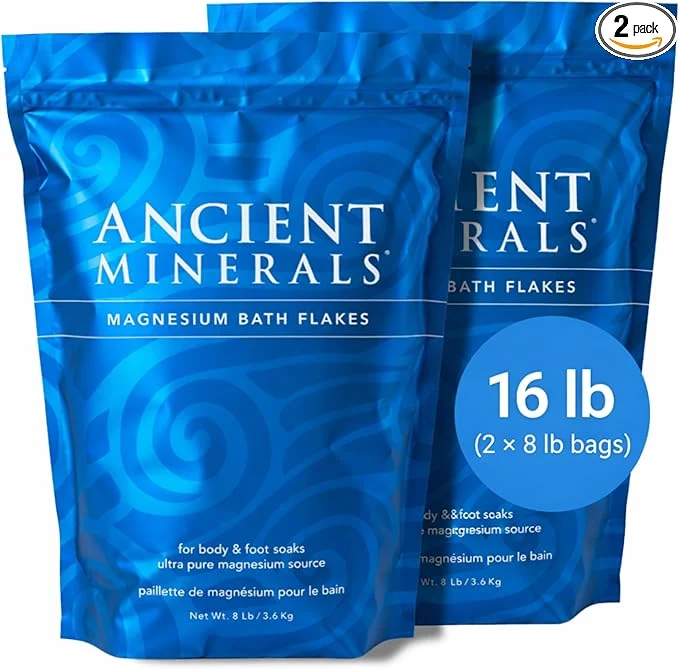 Artisan Ancient Minerals Magnesium Bath Flakes – Pure Zechstein Magnesium Chloride Relaxed