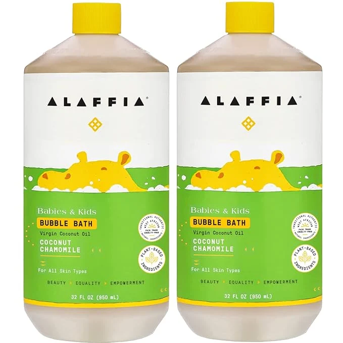 Selected Alaffia Bubble Bath for Babies Kids Coconut Chamomile 2-Pack – Long-Lasting Organic