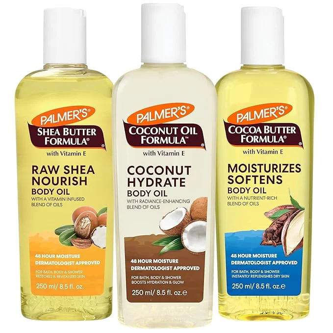 Classic Palmer’s Body Oil Variety Pack Cocoa Butter and Shea Dermatologist Original