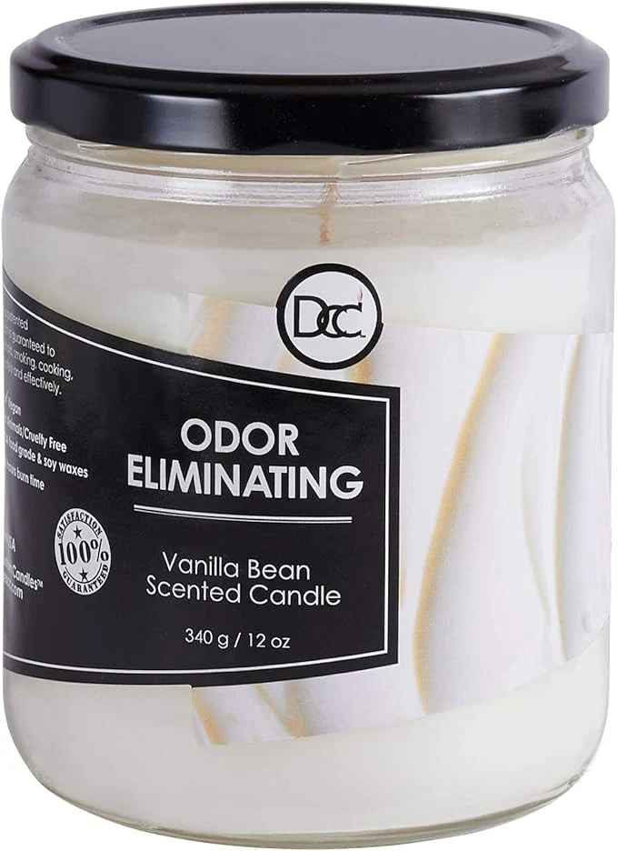 Genuine Vanilla Bean Odor Eliminating Highly Fragranced Candle Verified