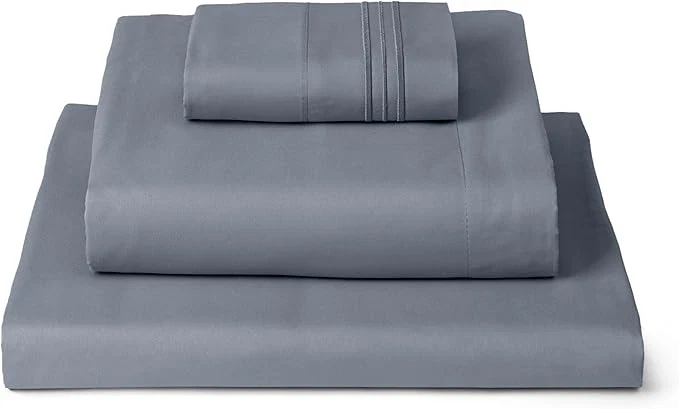 Flexible Mellanni Twin XL Sheets Set – 3 PC Iconic Collection Bedding – Hotel Luxury Extra Soft Cooling Bed Sheets – Wrinkle Fade Stain Resistant Twin Extra Long Mineral Gray Artisan