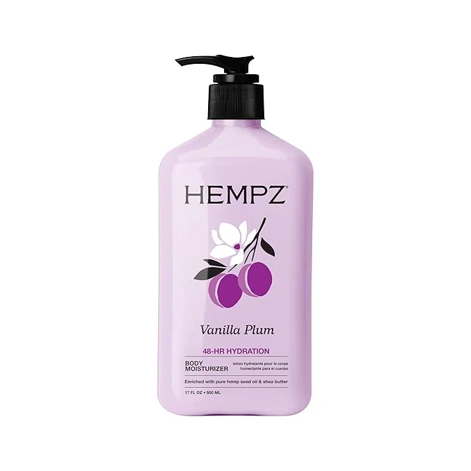 Fine Crafted Hempz Limited Edition Vanilla Plum Hydrating Body Hand Lotion 17 oz Eco-Friendly