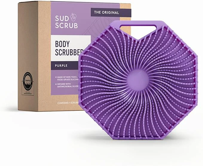 Casual Sud Scrub® Antimicrobial Silicone Body Scrubber Exfoliating Body Brush Enhanced
