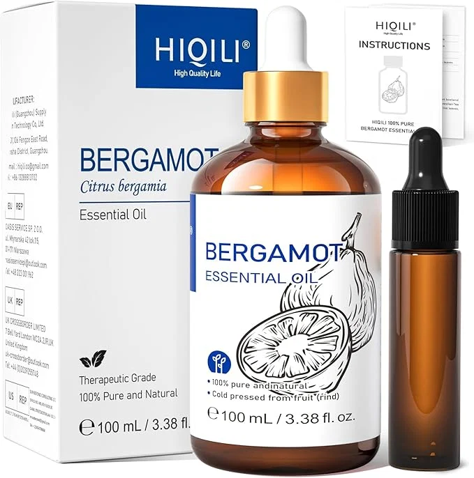Consistent HIQILI Bergamot Essential Oil for Diffuser Pure Natural Functional