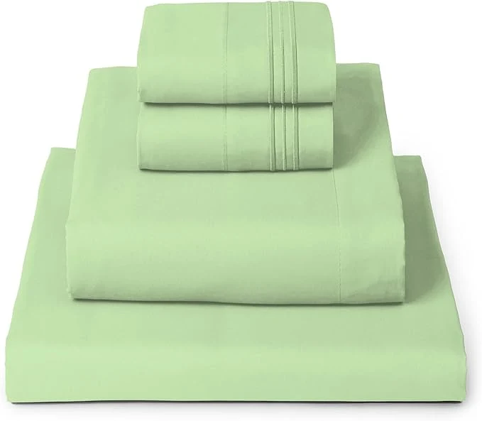 Carefully Designed Mellanni Full Sheets Set – 4 PC Iconic Collection Bedding – Hotel Luxury Extra Soft Cooling Bed Sheets – Wrinkle Fade Stain Resistant Full Pistachio Professional