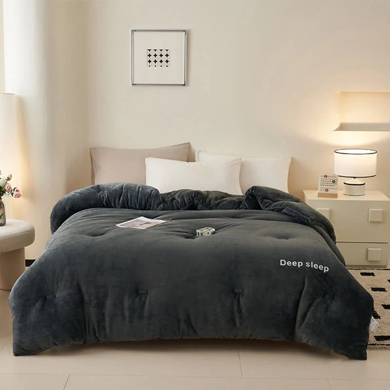 Responsible Ownkoti Letter Printed Fluffy Plush Warm Blanket Expertly Made
