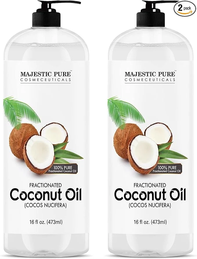 Green Majestic Pure Fractionated Coconut Oil Authentic