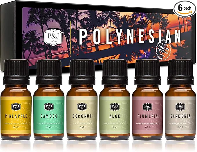High-Grade P J Trading Polynesian Set of Fragrance Oil Practical