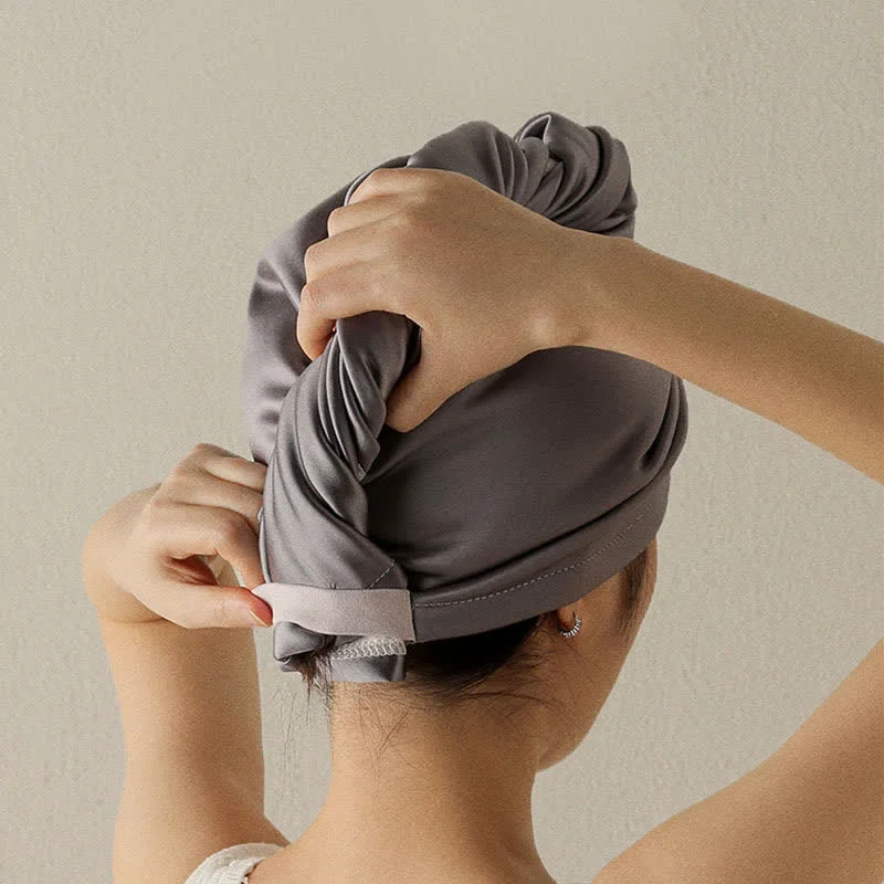 Effective Ownkoti Absorbent Fleece Hair Drying Towel Wrap Functional