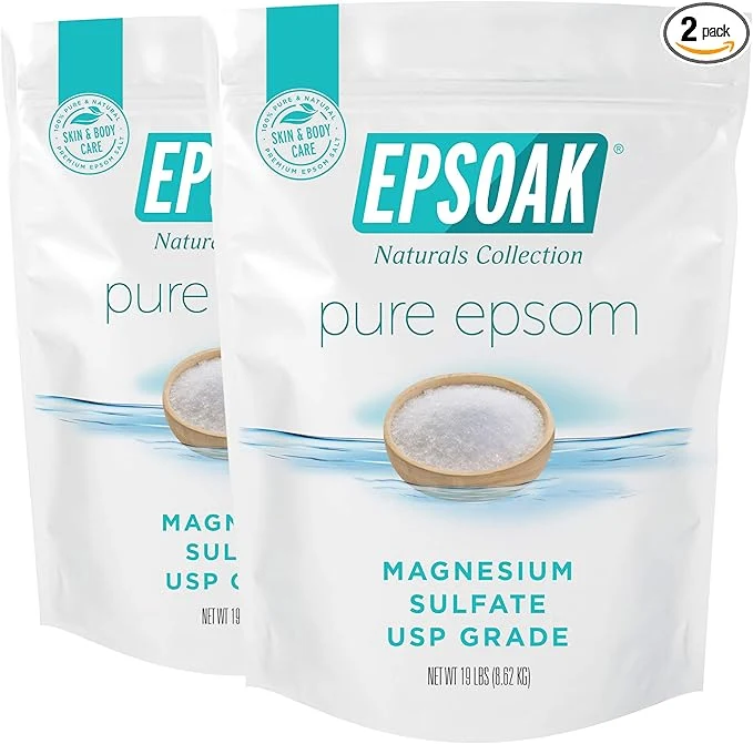 Contemporary Epsoak Epsom Salt 38 lb. Magnesium Sulfate USP. Resealable Epsom Salt Bag Fashionable