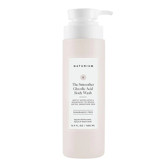 Easy-to-Use Naturium The Smoother Glycolic Acid Exfoliating Body Wash Soft Smoothing Detailed