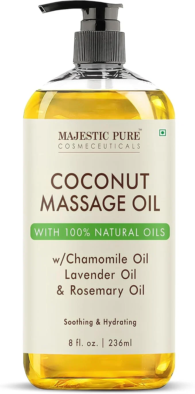 Official MAJESTIC PURE Coconut Massage Oil Superior