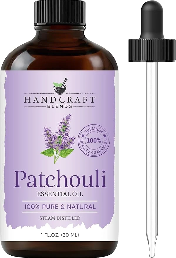 Convenient Handcraft Blends Patchouli Essential Oil – 1 Fl Oz – Pure and Natural – Sophisticated