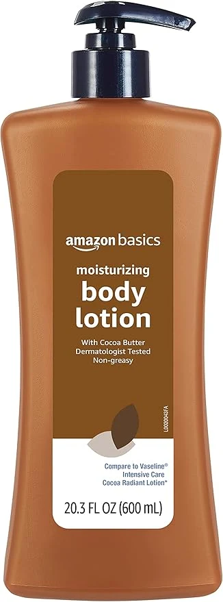 Consistent Amazon Basics Moisturizing Cocoa Butter Body Lotion Expertly Made