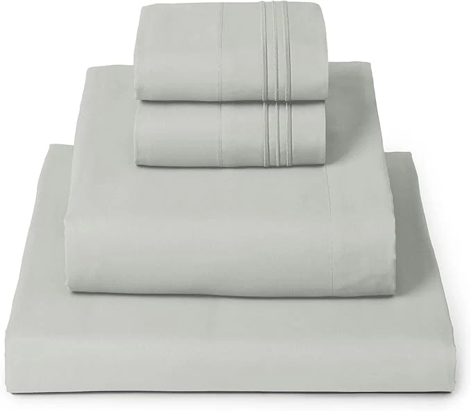 Premium Mellanni Queen Sheets Set – 4 PC Iconic Collection Bedding – Hotel Luxury Extra Soft Cooling Bed Sheets – Wrinkle Fade Stain Resistant Queen Spa Mint Lightweight