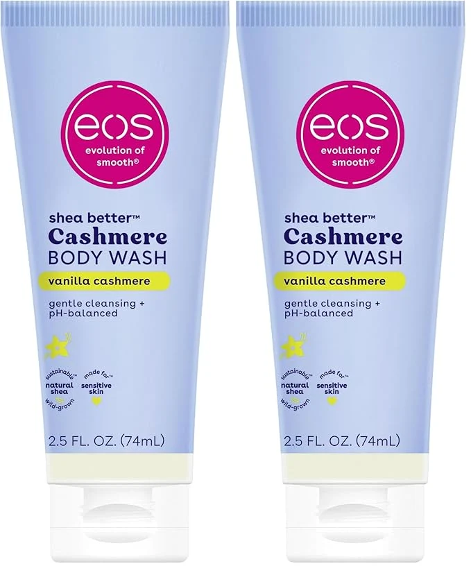 Specialty eos Travel Vanilla Cashmere Body Wash- Travel Size Essential Toiletries Fashionable