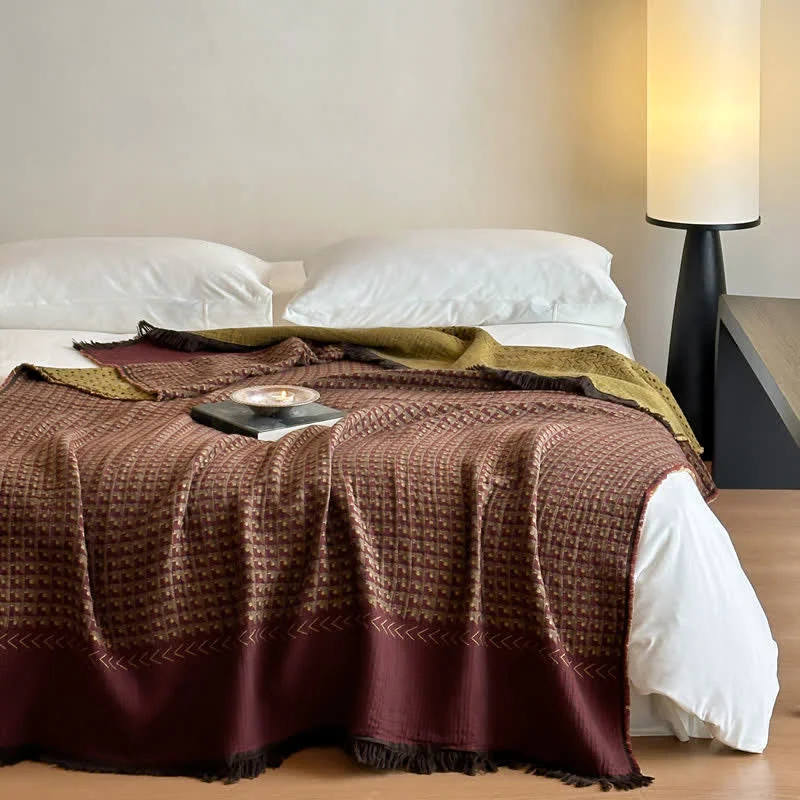 Clean Ownkoti Vintage Cotton Jacquard Multi-Use Blanket Next-Generation
