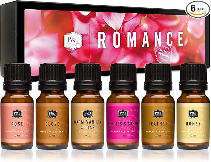 Responsible P J Fragrance Oil Romance Set Honey Warm Vanilla Sugar Berries Cream Versatile