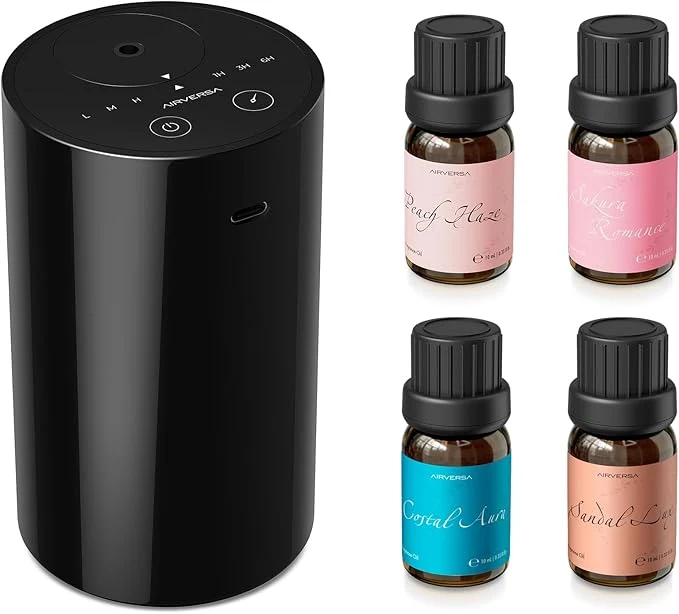 Breathable Airversa Waterless Essential Oil Diffuser Starter Kit Easy-to-Use