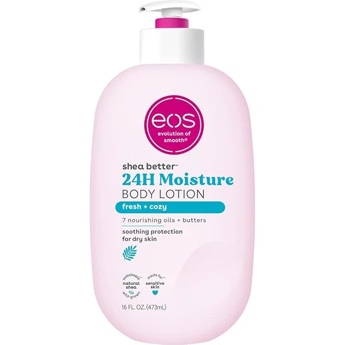 Trusted eos Shea Better Body Lotion Fresh Cozy 24-Hour Moisture Skin Care Responsible