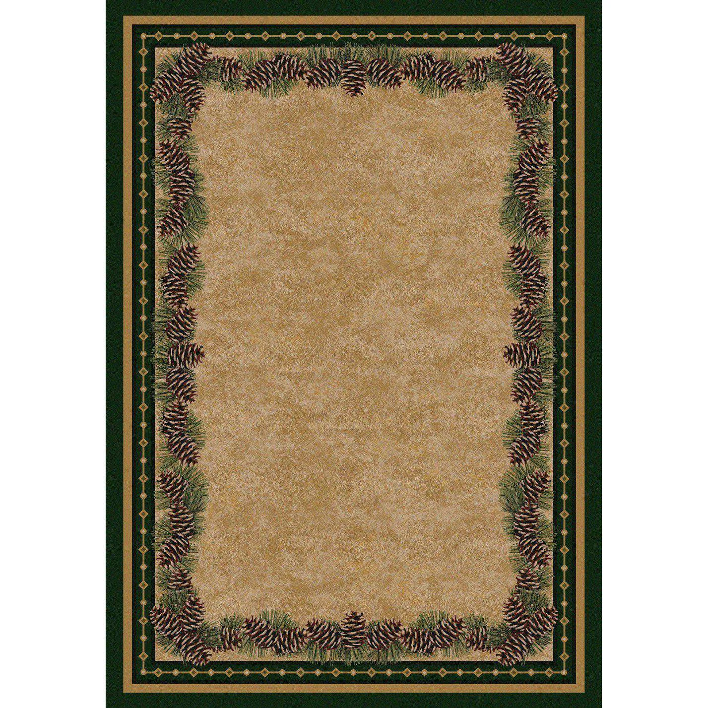 Official Pine Peak Rug – Green Soft