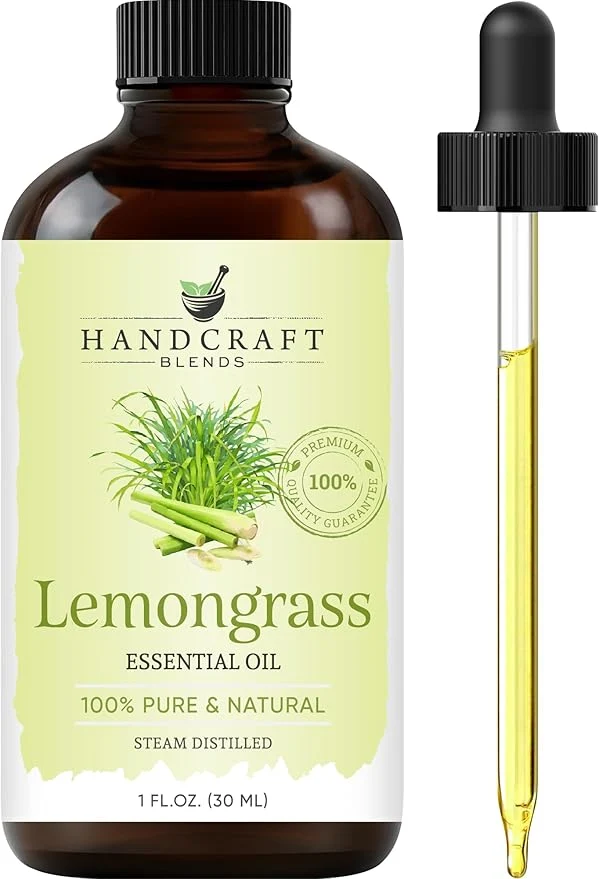 Professional Handcraft Blends Lemongrass Essential Oil – 1 Fl Oz – Pure and Natural – High-End