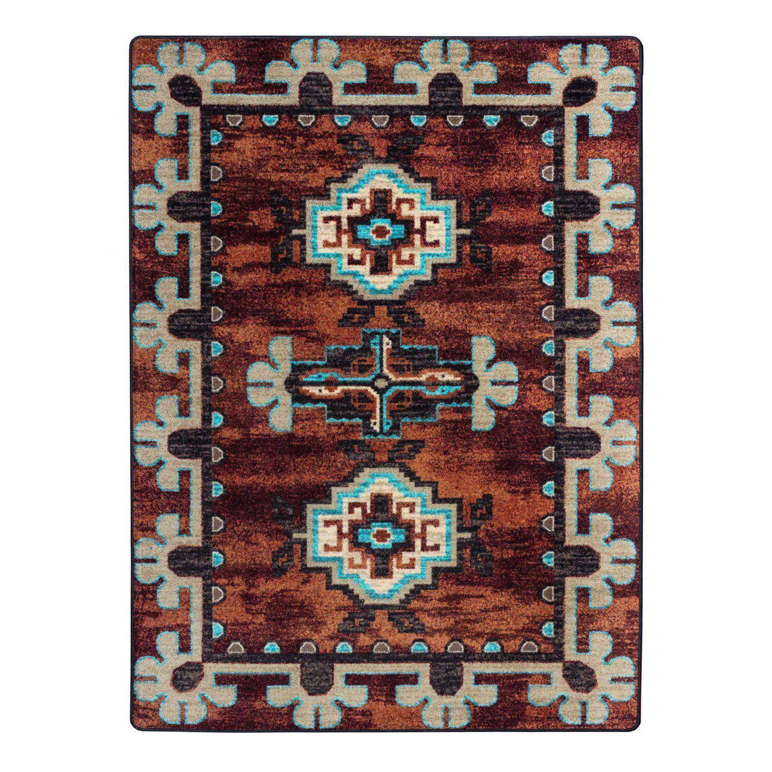 Contemporary Death Valley Rug – Rust First-Class