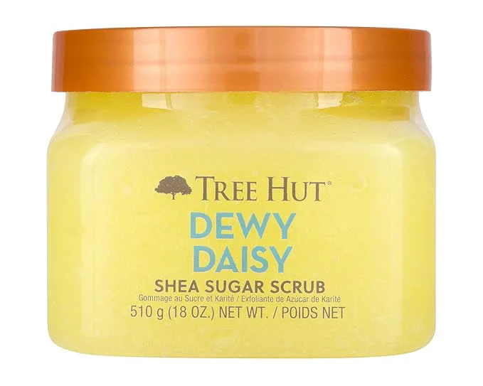 Exceptional Tree Hut Dewy Daisy Shea Sugar Scrub Exfoliating Hydrating Moisturizing Healthy