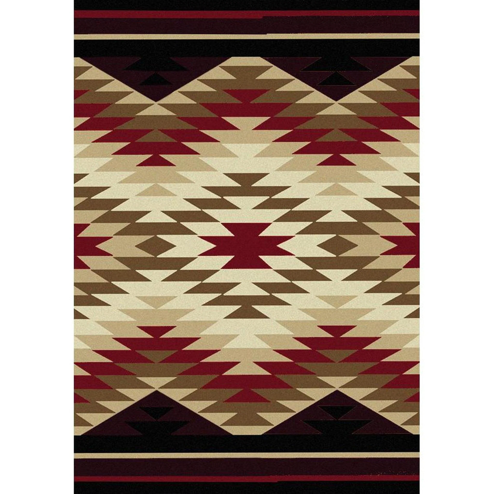Advanced Cosmic Burst Rug – Red Contemporary