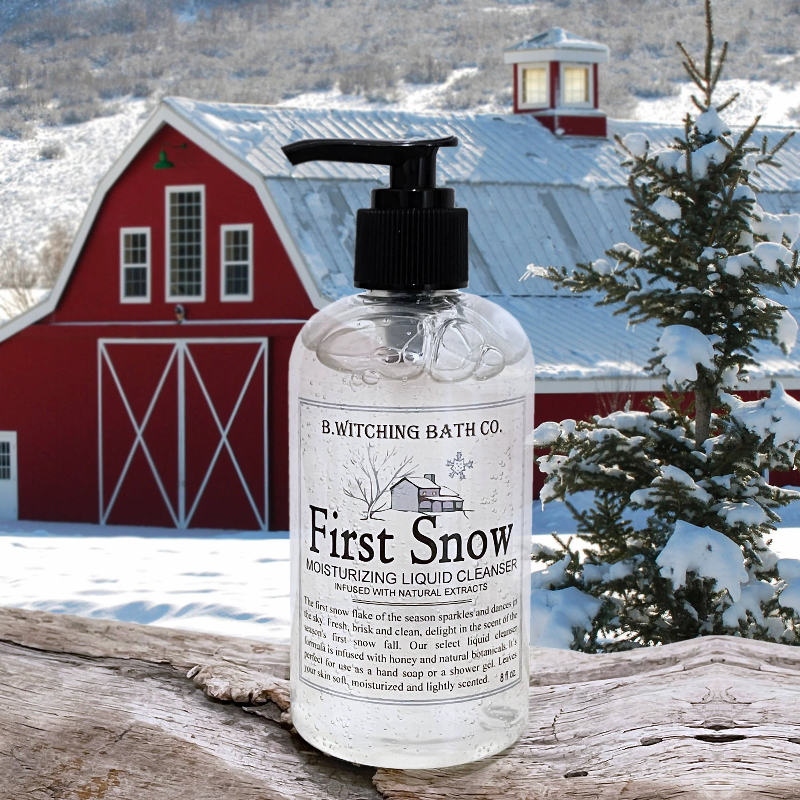 World-Class First Snow Holiday Liquid Soap 8oz User-Friendly
